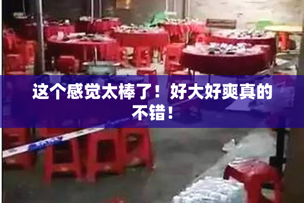 这个感觉太棒了！好大好爽真的不错！