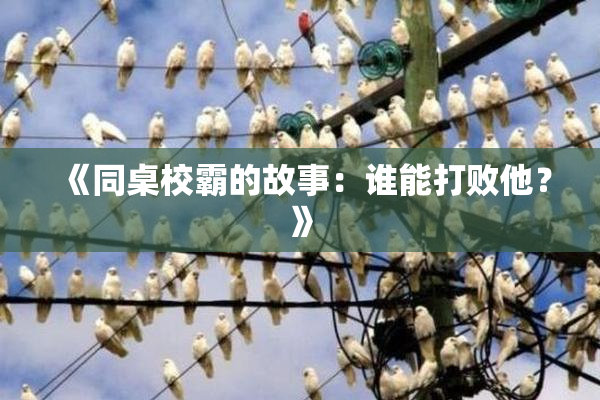 《同桌校霸的故事：谁能打败他？》