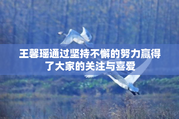 王馨瑶通过坚持不懈的努力赢得了大家的关注与喜爱
