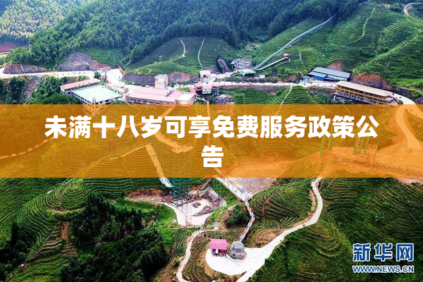 未满十八岁可享免费服务政策公告