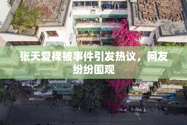张天爱裸被事件引发热议，网友纷纷围观