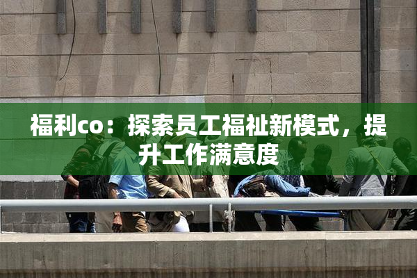 福利co：探索员工福祉新模式，提升工作满意度