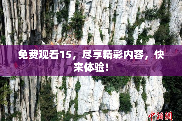 免费观看15，尽享精彩内容，快来体验！