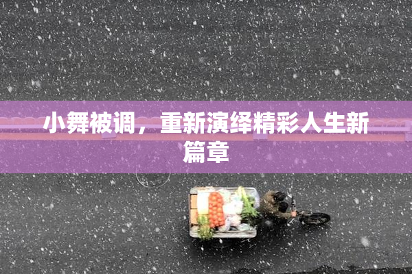 小舞被调，重新演绎精彩人生新篇章