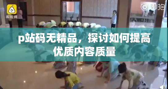p站码无精品，探讨如何提高优质内容质量