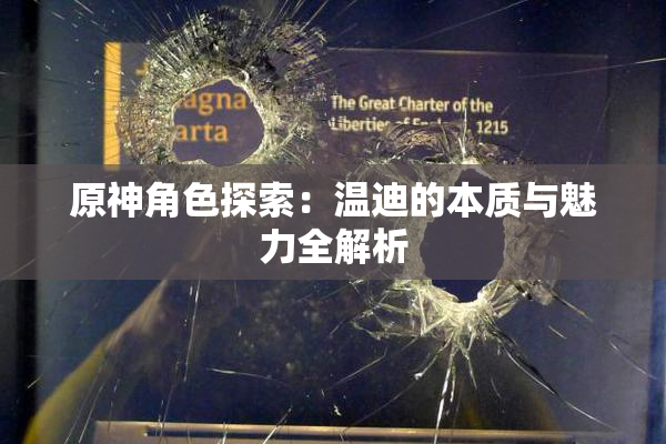原神角色探索：温迪的本质与魅力全解析