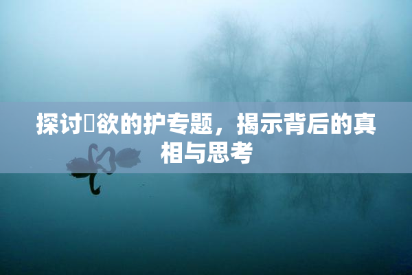 探讨婬欲的护专题，揭示背后的真相与思考