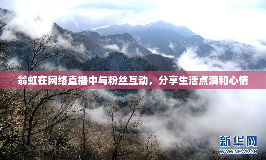 翁虹在网络直播中与粉丝互动，分享生活点滴和心情