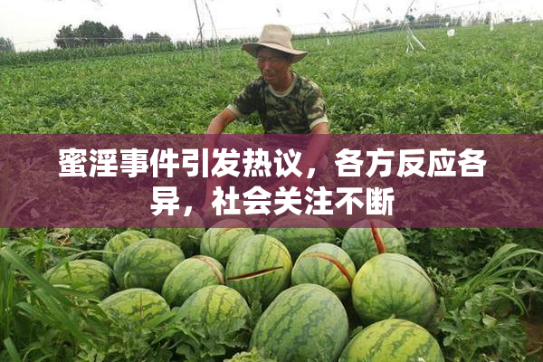 蜜淫事件引发热议，各方反应各异，社会关注不断