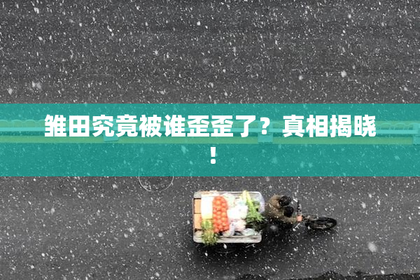 雏田究竟被谁歪歪了？真相揭晓！