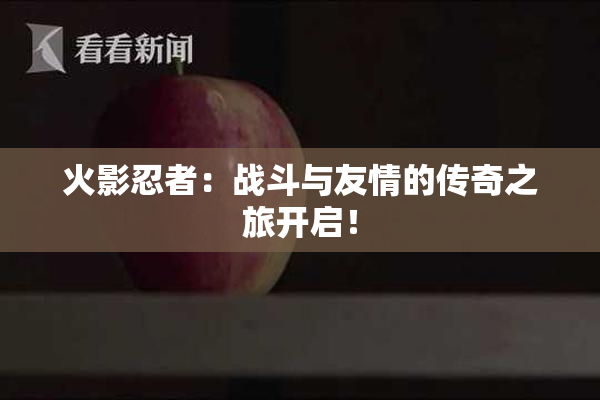 火影忍者：战斗与友情的传奇之旅开启！