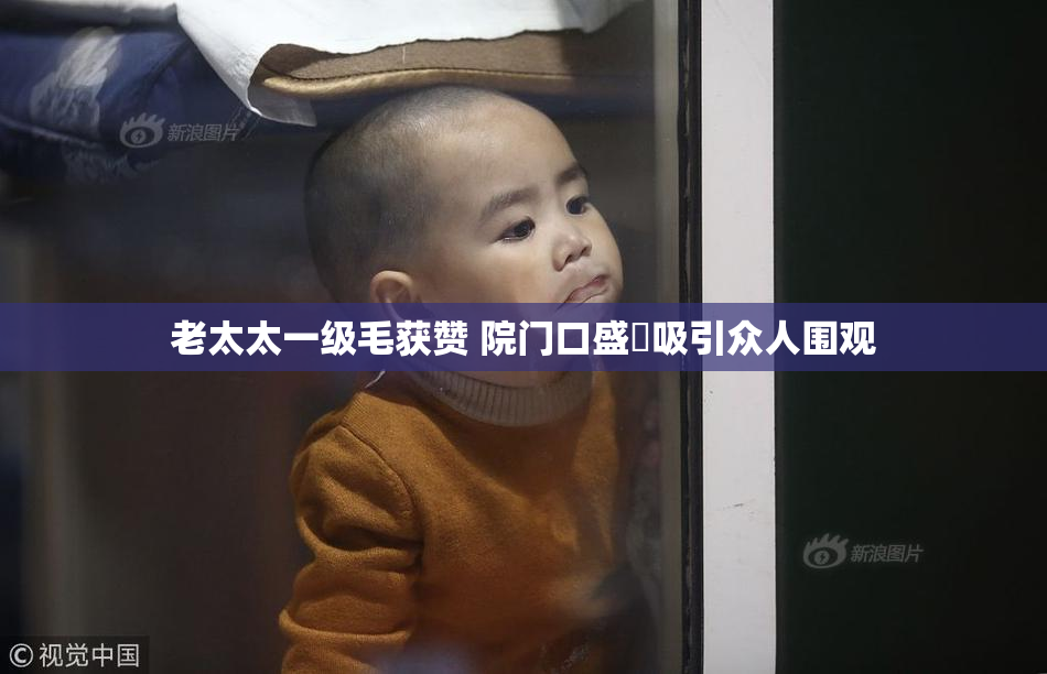 老太太一级毛获赞 院门口盛況吸引众人围观