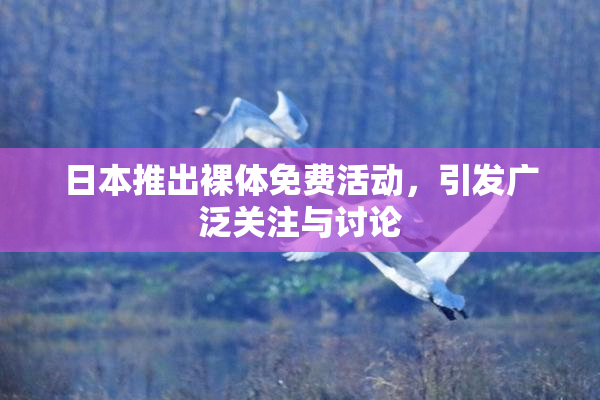 日本推出裸体免费活动，引发广泛关注与讨论