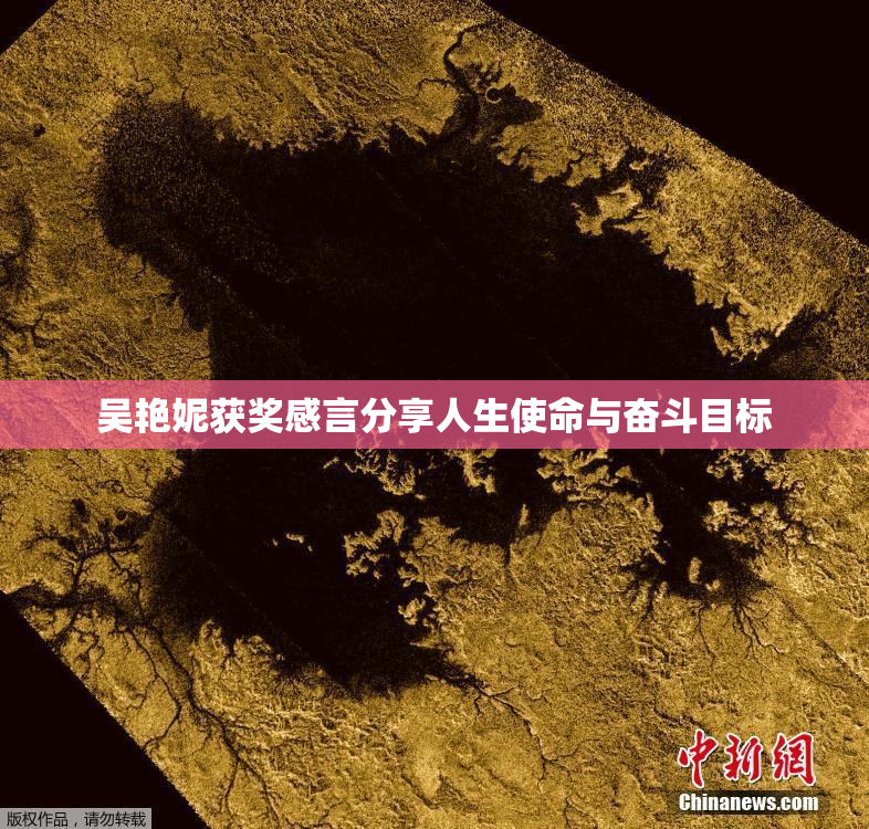 吴艳妮获奖感言分享人生使命与奋斗目标