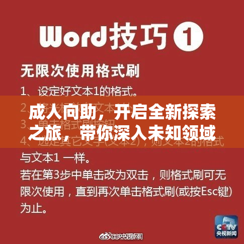 成人向助，开启全新探索之旅，带你深入未知领域