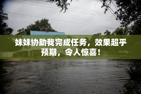 妹妹协助我完成任务，效果超乎预期，令人惊喜！