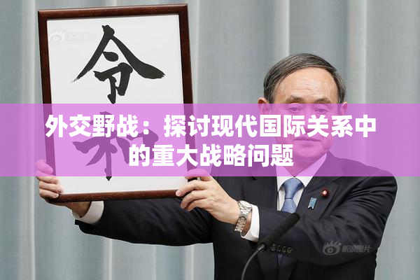 外交野战：探讨现代国际关系中的重大战略问题