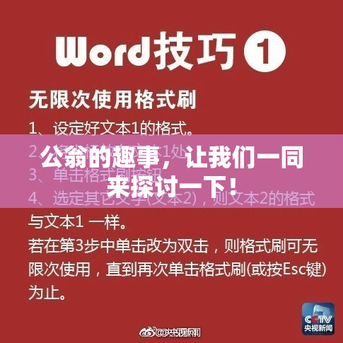 公翁的趣事，让我们一同来探讨一下！