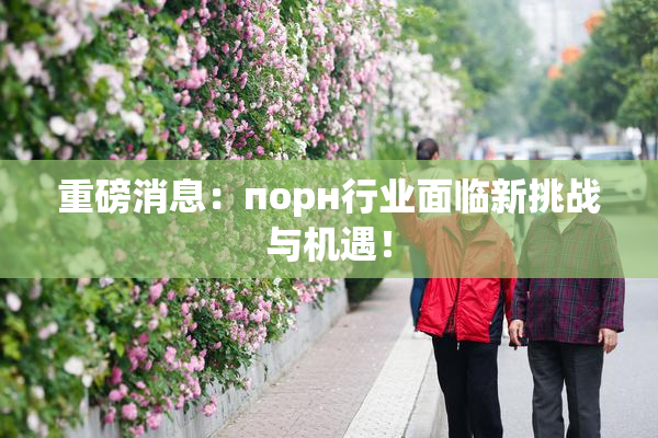 重磅消息：порн行业面临新挑战与机遇！