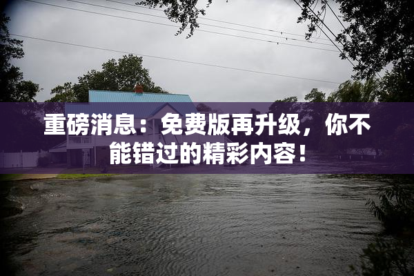重磅消息：免费版再升级，你不能错过的精彩内容！