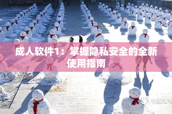 成人软件1：掌握隐私安全的全新使用指南