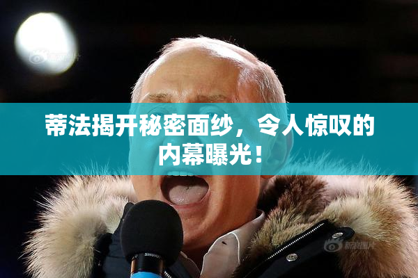 蒂法揭开秘密面纱，令人惊叹的内幕曝光！