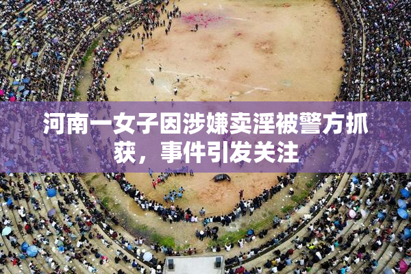 河南一女子因涉嫌卖淫被警方抓获，事件引发关注